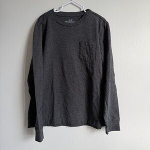 Vineyard Vines Charcoal Long Sleeve Tee